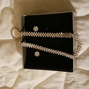 Matching earring and necklace set